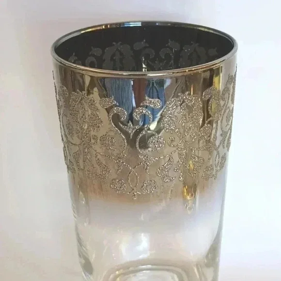Vintage 1960s Vitron Queens Luster Highball Glasses, Set of 4 - Picture 2 of 3